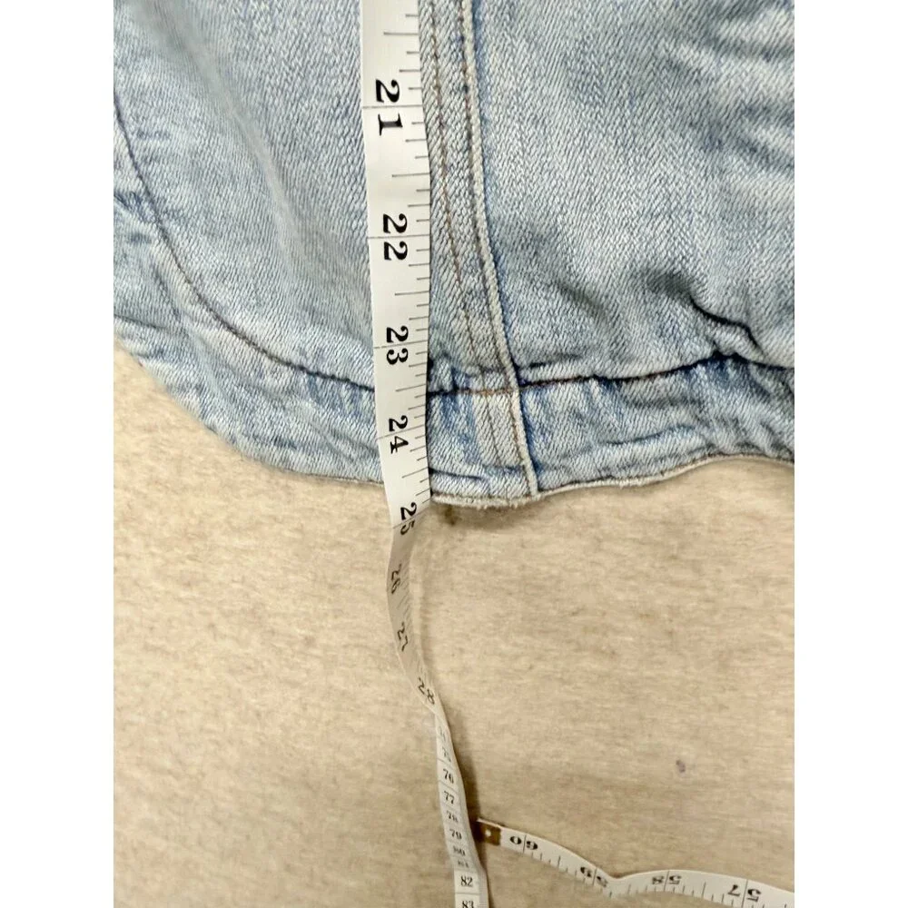 Venezia Denim Trucker Jean Jacket Plus 22/24  Stretch Blazer 90s Y2K - Picture 8 of 8